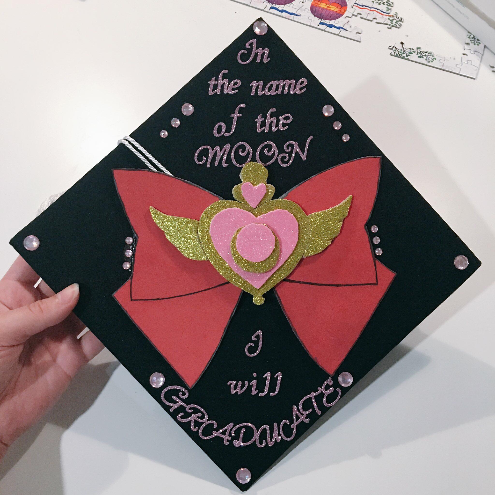 First post here - I wanted to share my Sailor Moon graduation cap with ...