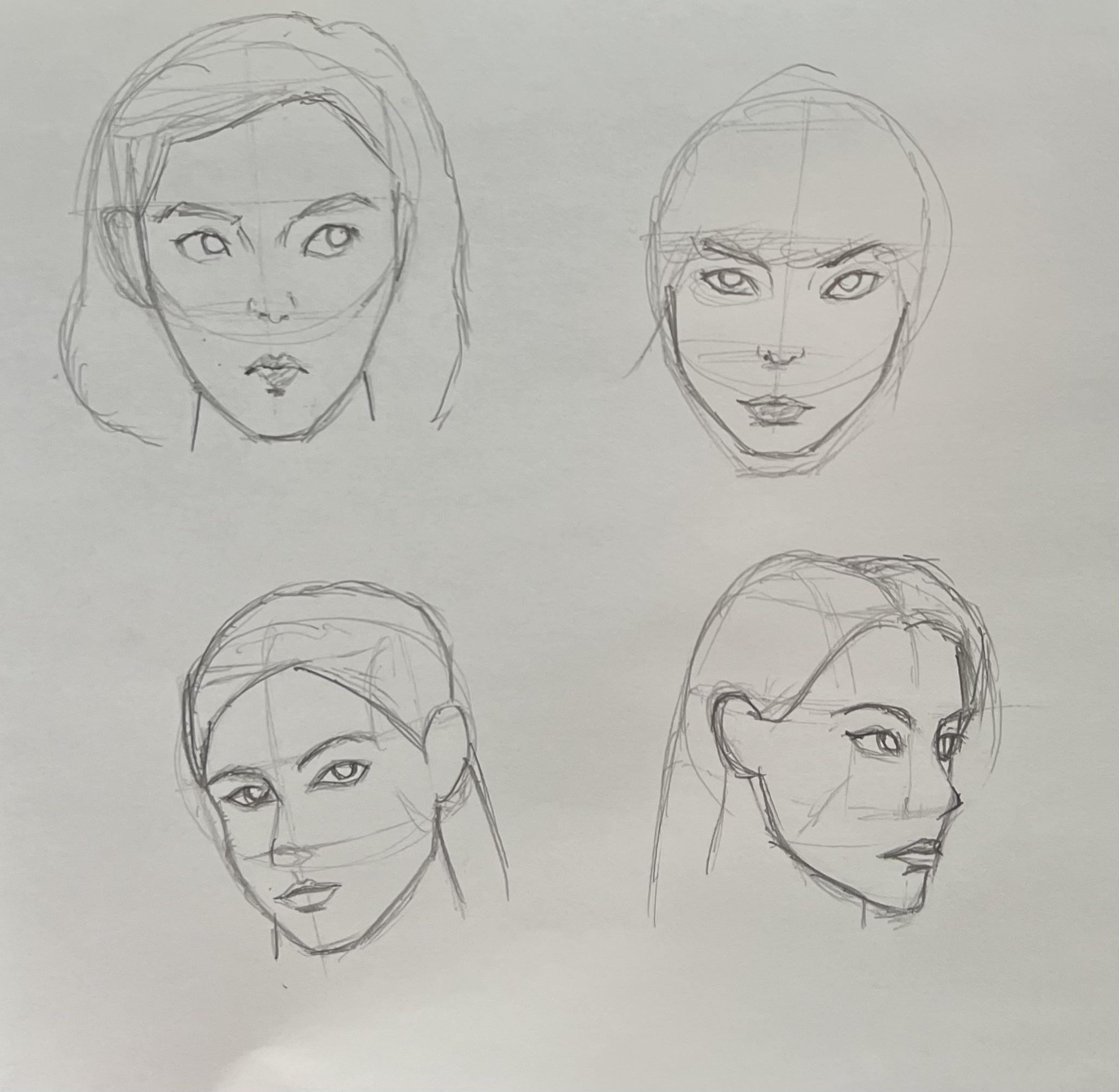 Trying to learn to draw faces and I’m struggling. What tips do u got ...