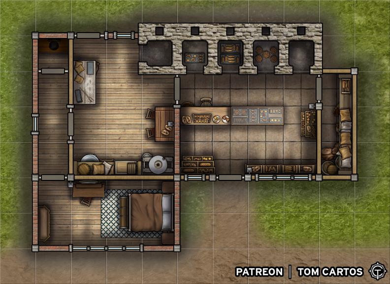 [11x8] Into the Wilds - Bakers Home [Battlemap] : r/FantasyMaps