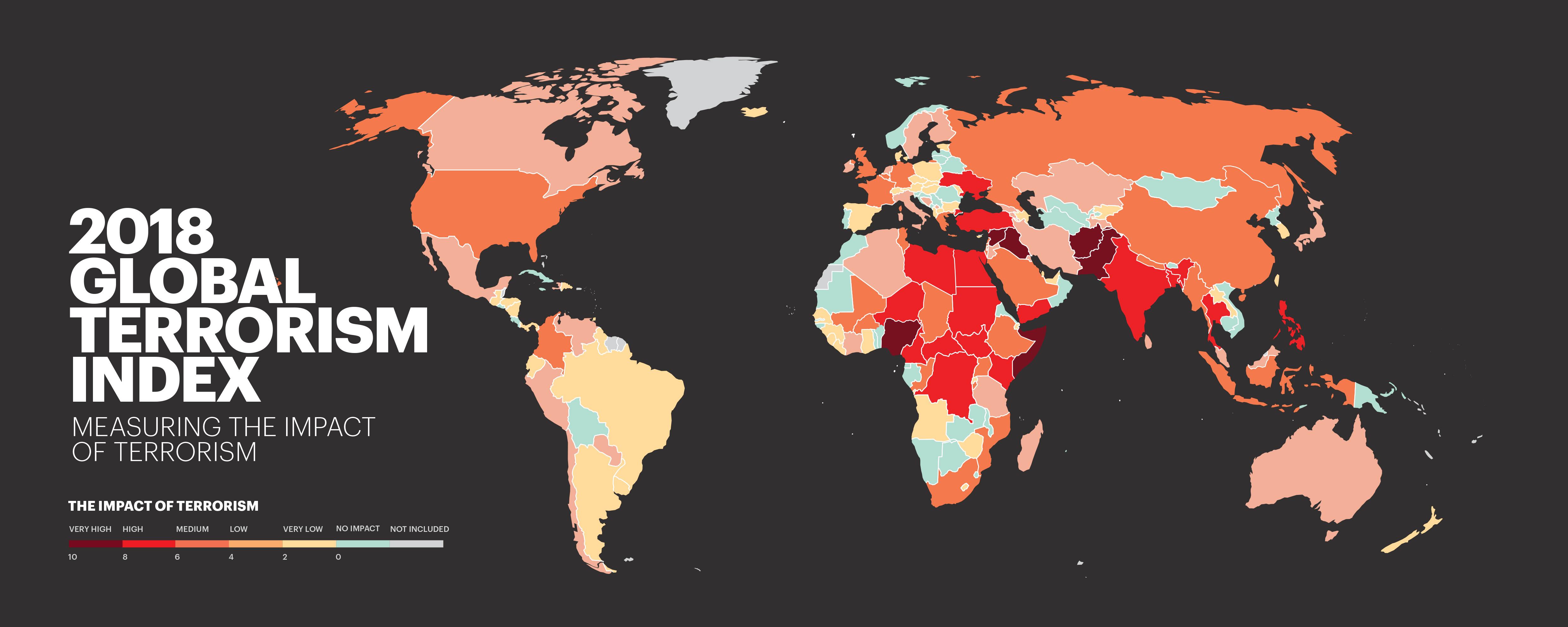 Global Terrorism Index 2018 : r/MapPorn