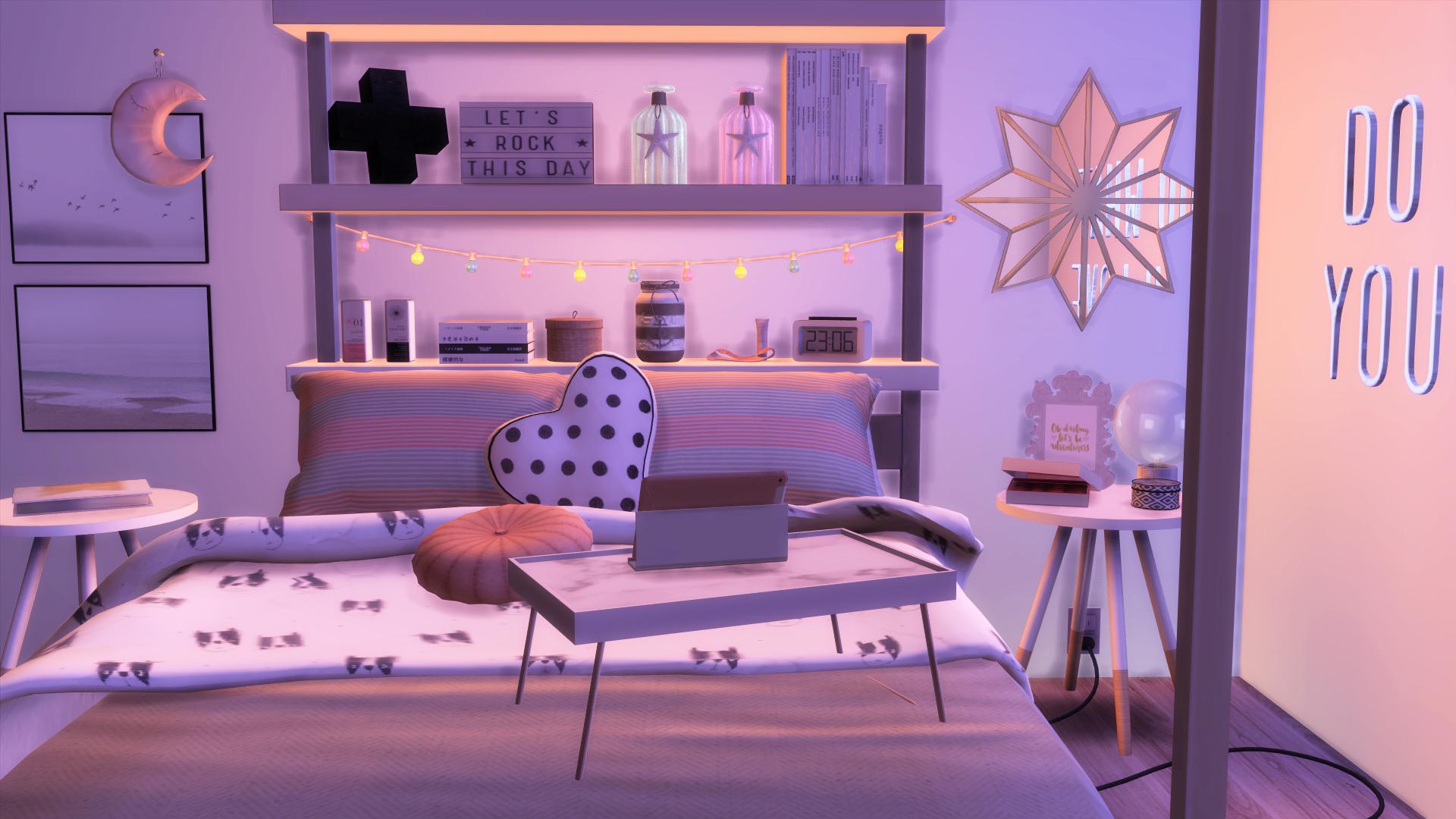 Sims 4 Bed CC image.