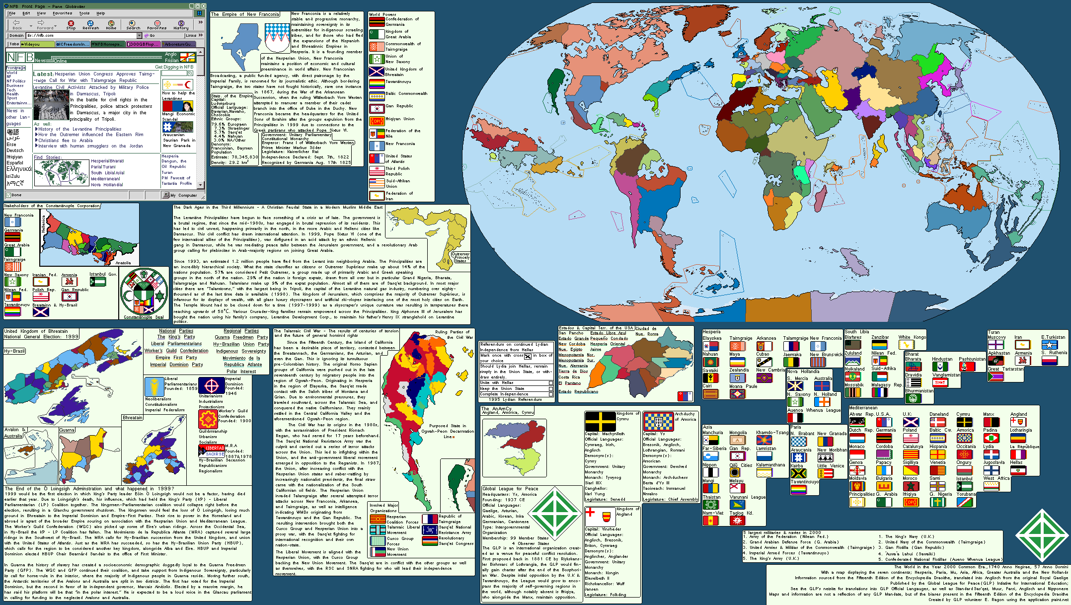 The World in the Year 2000 CE, 1740 AH, and 57 AD : r/imaginarymaps