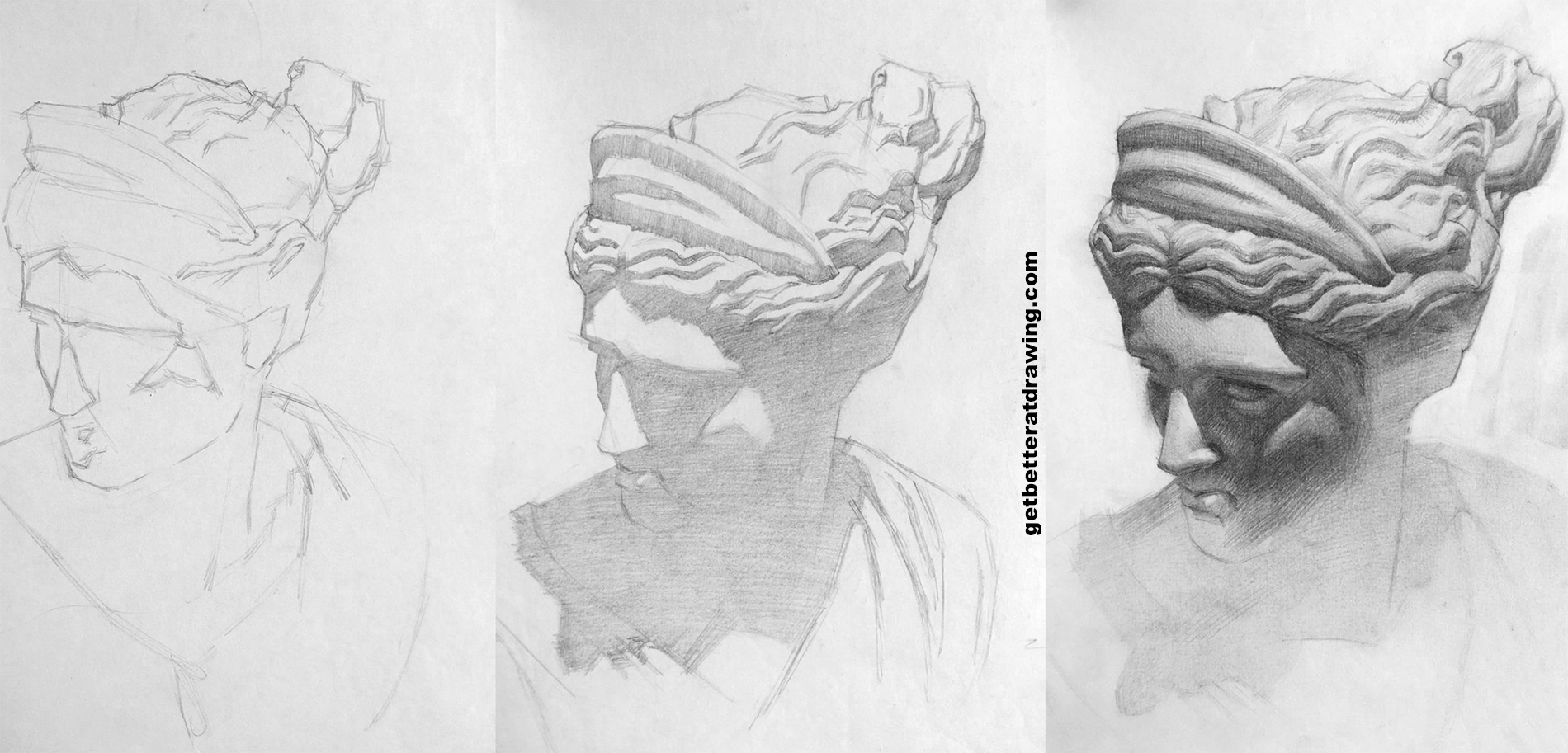 Diana Cast Drawing Progression Example Of A Procedure That Works Drawing Plaster cast drawing pencil techquest. diana cast drawing progression example