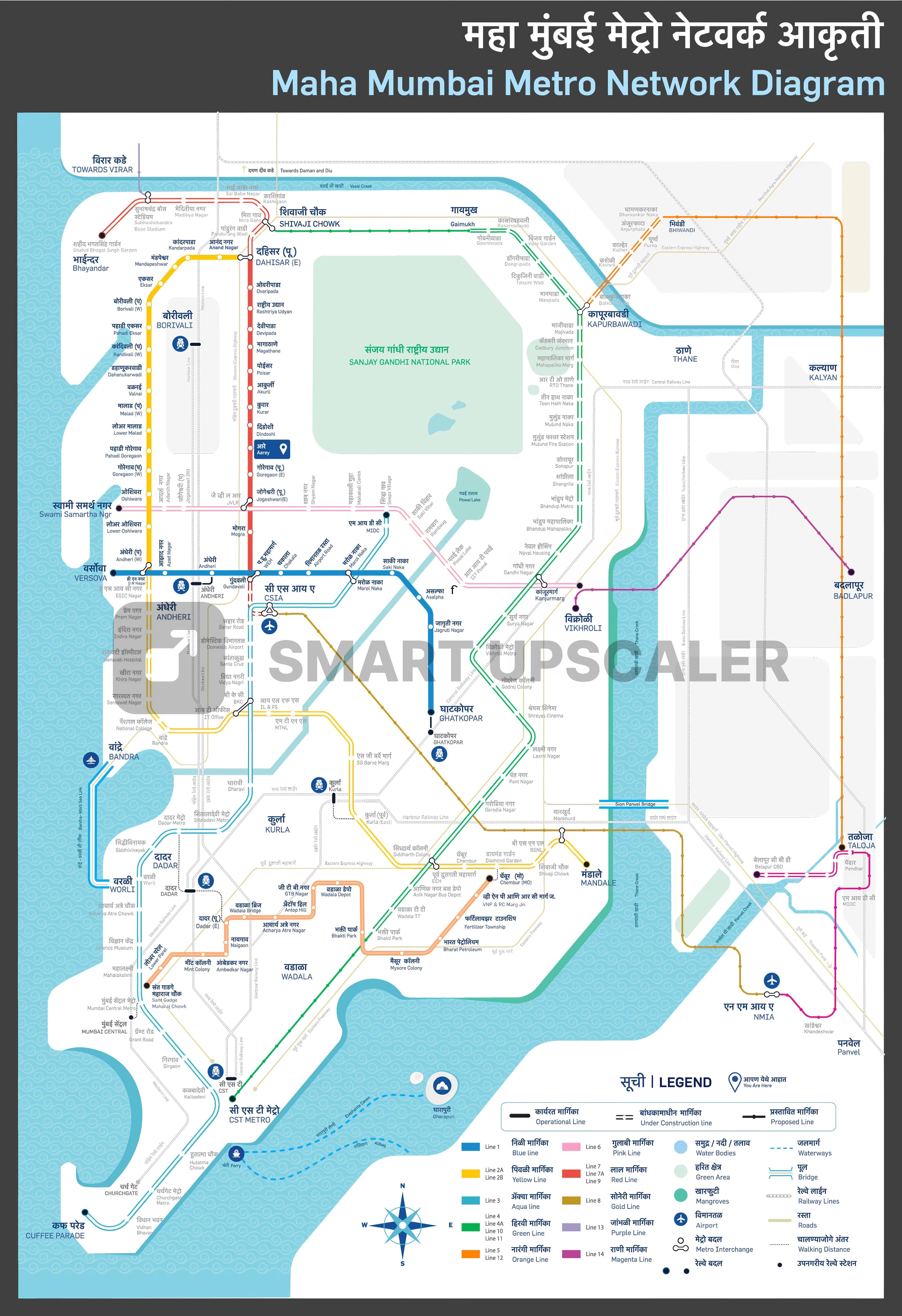 Mumbai Suburban Railway Map With Distance