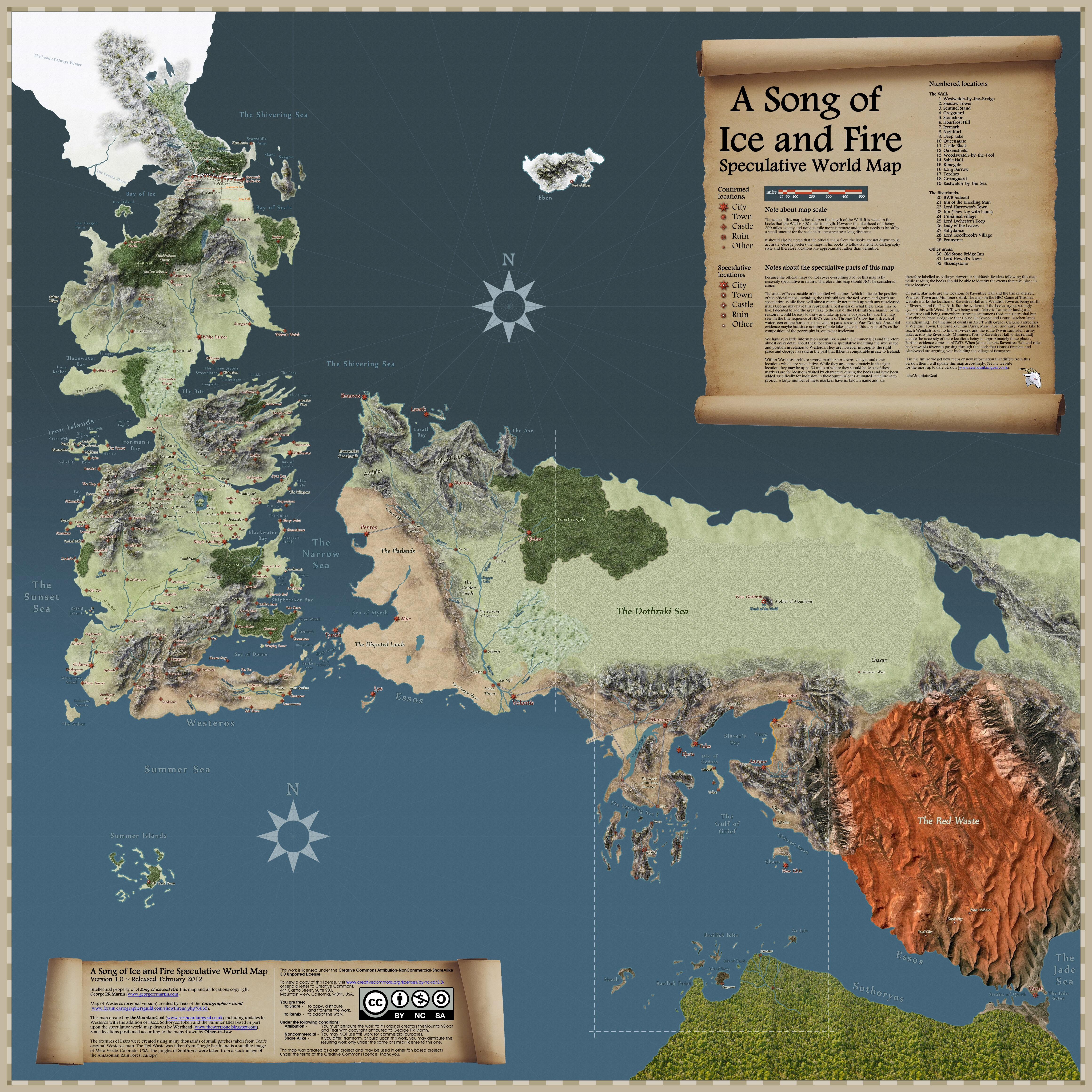 Essos Map Official