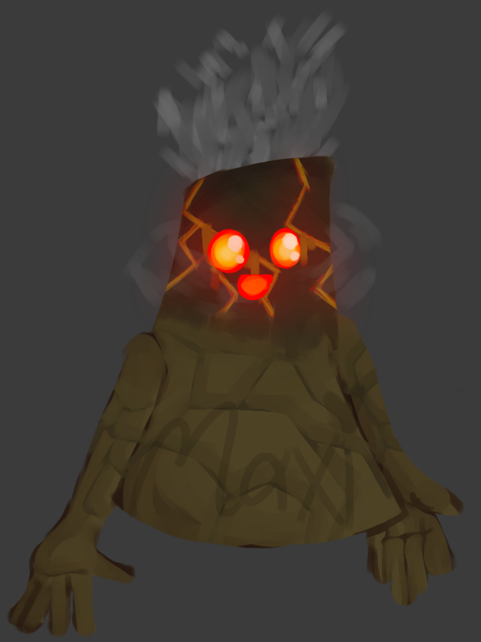 So I thought it was a good idea to draw a volcano copy of Peely, i am ...