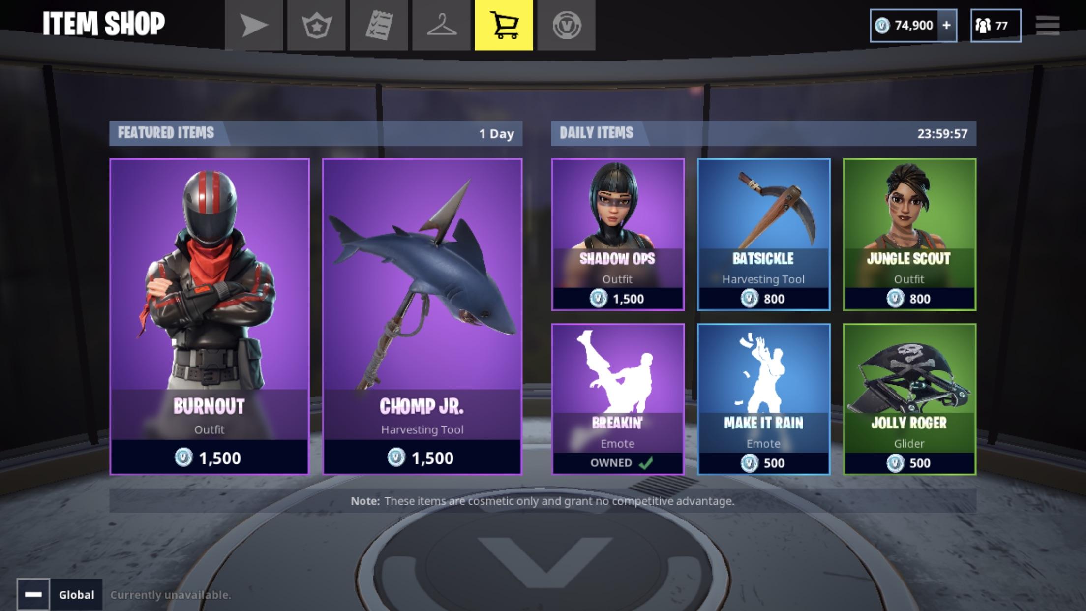 Fortnite Item Shop Template