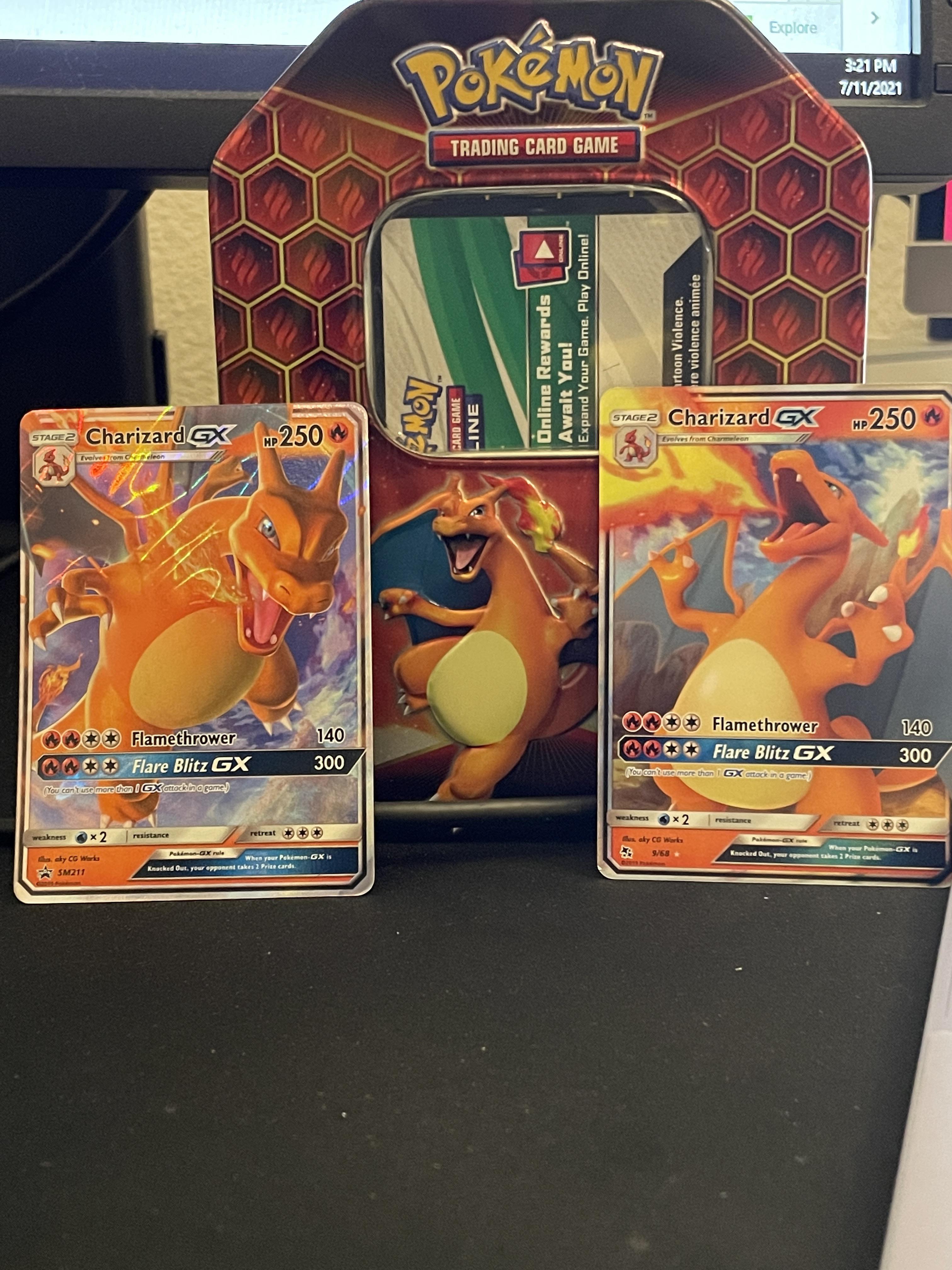 Charizard tin with a Charizard pull : r/PokemonTCG