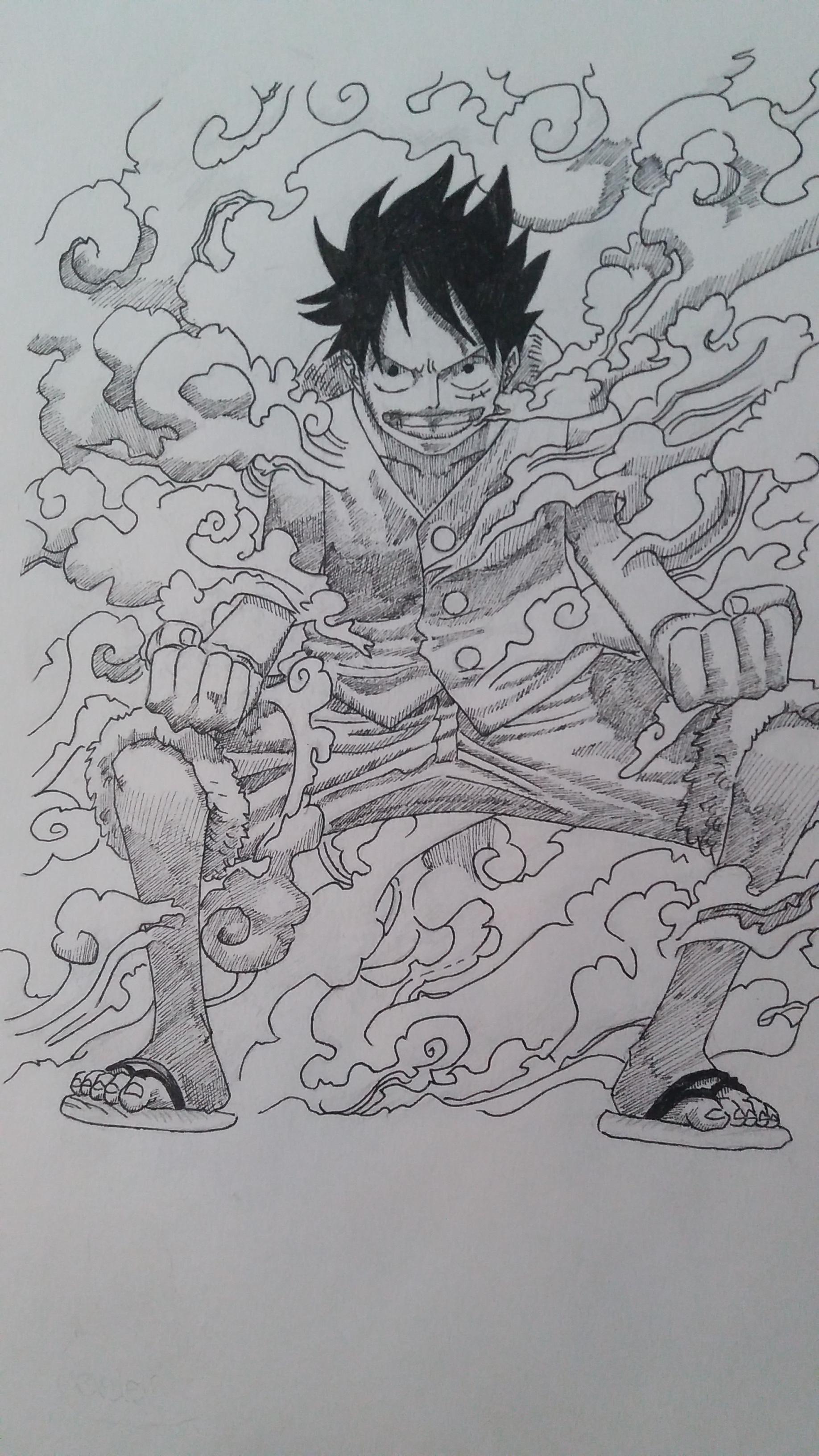 Luffy Gear 2: Bạn đã bao giờ thấy chiêu thức Gear 2 của Luffy? Nó là sức mạnh đặc biệt mà Luffy sở hữu. Chiêu thức này giúp Luffy tăng tốc và sức mạnh đáng kinh ngạc. Hãy xem hình ảnh của Luffy khi sử dụng chiêu thức này để cảm nhận sự bùng nổ của sức mạnh đó nhé! Translation: Have you ever seen Luffy\'s Gear 2 technique? It\'s a special power that Luffy possesses. This technique helps Luffy increase his speed and incredible strength. Check out the image of Luffy using this technique to feel the explosive power!