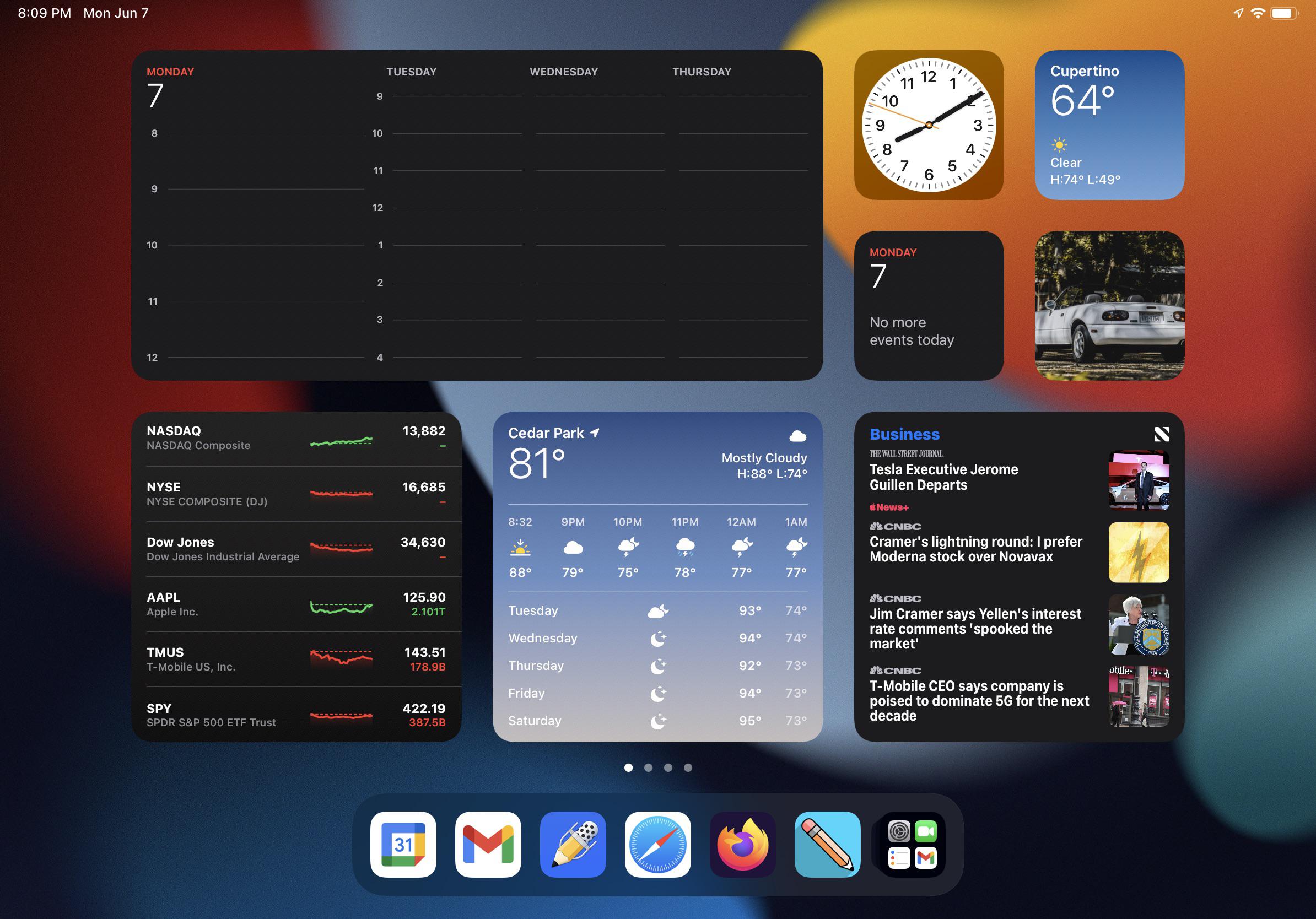 You can fill the whole screen with widgets in iPadOS 15 : r/ipad