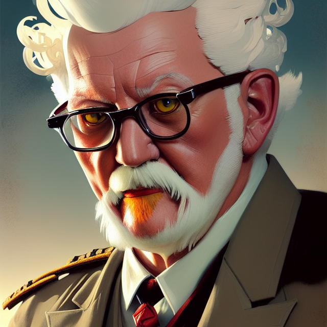 Colonel Sanders Cartoon