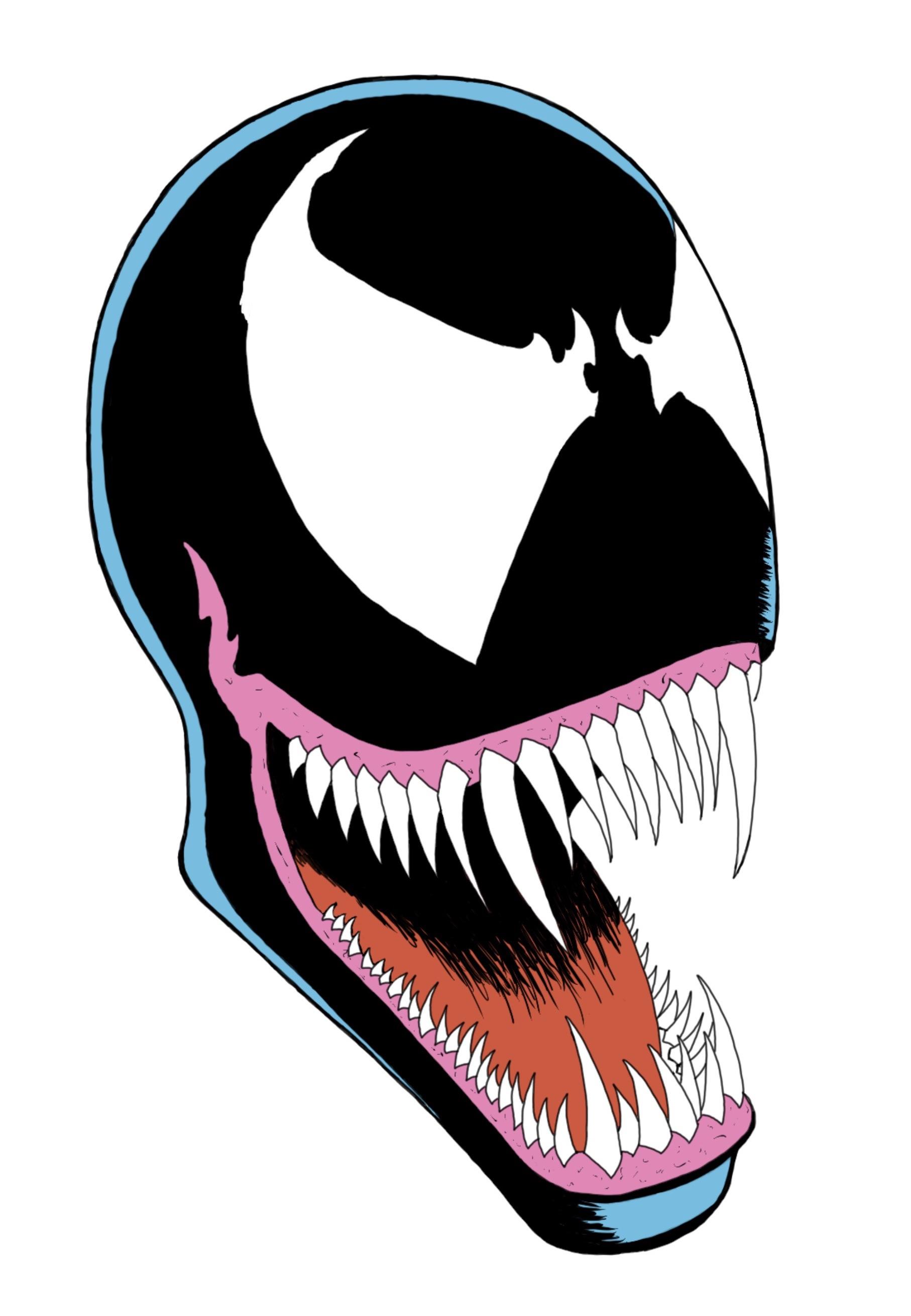 Venom Cartoon Drawing