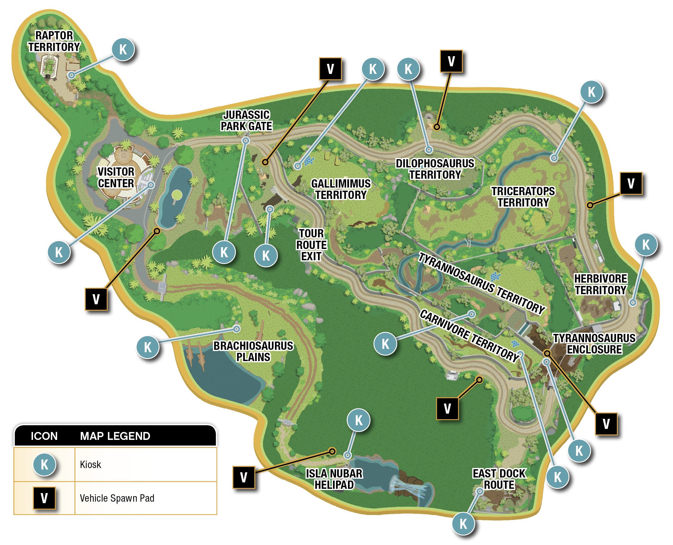 Jurassic Park Vs Jurassic World Map Map of LEGO Jurassic World's Nublar free roam stage. Looks a lot 