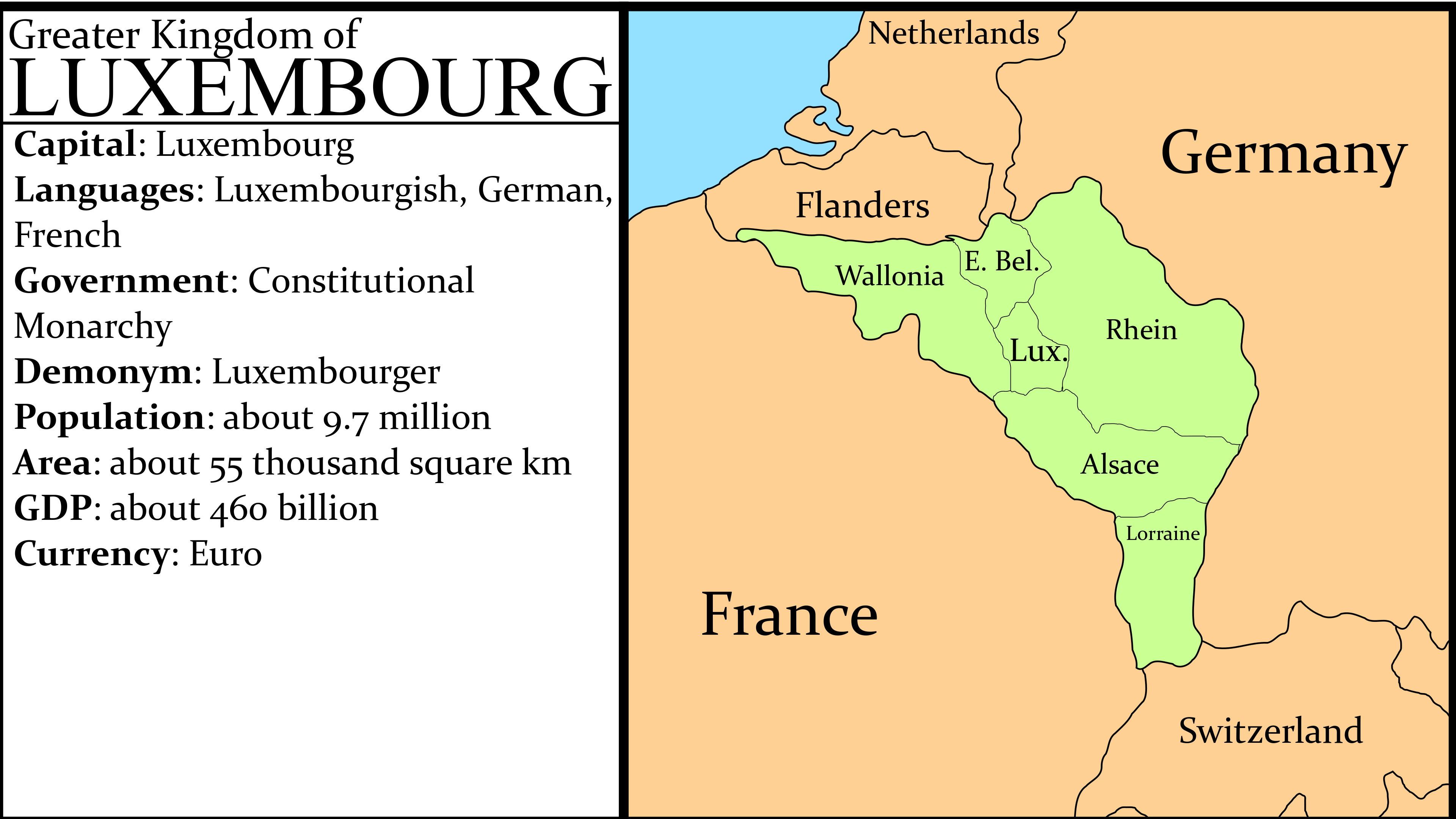 Greater Kingdom of Luxembourg - Original Map : r/imaginarymaps