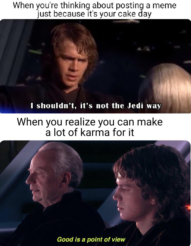 Th dark side is indeed a path : r/PrequelMemes