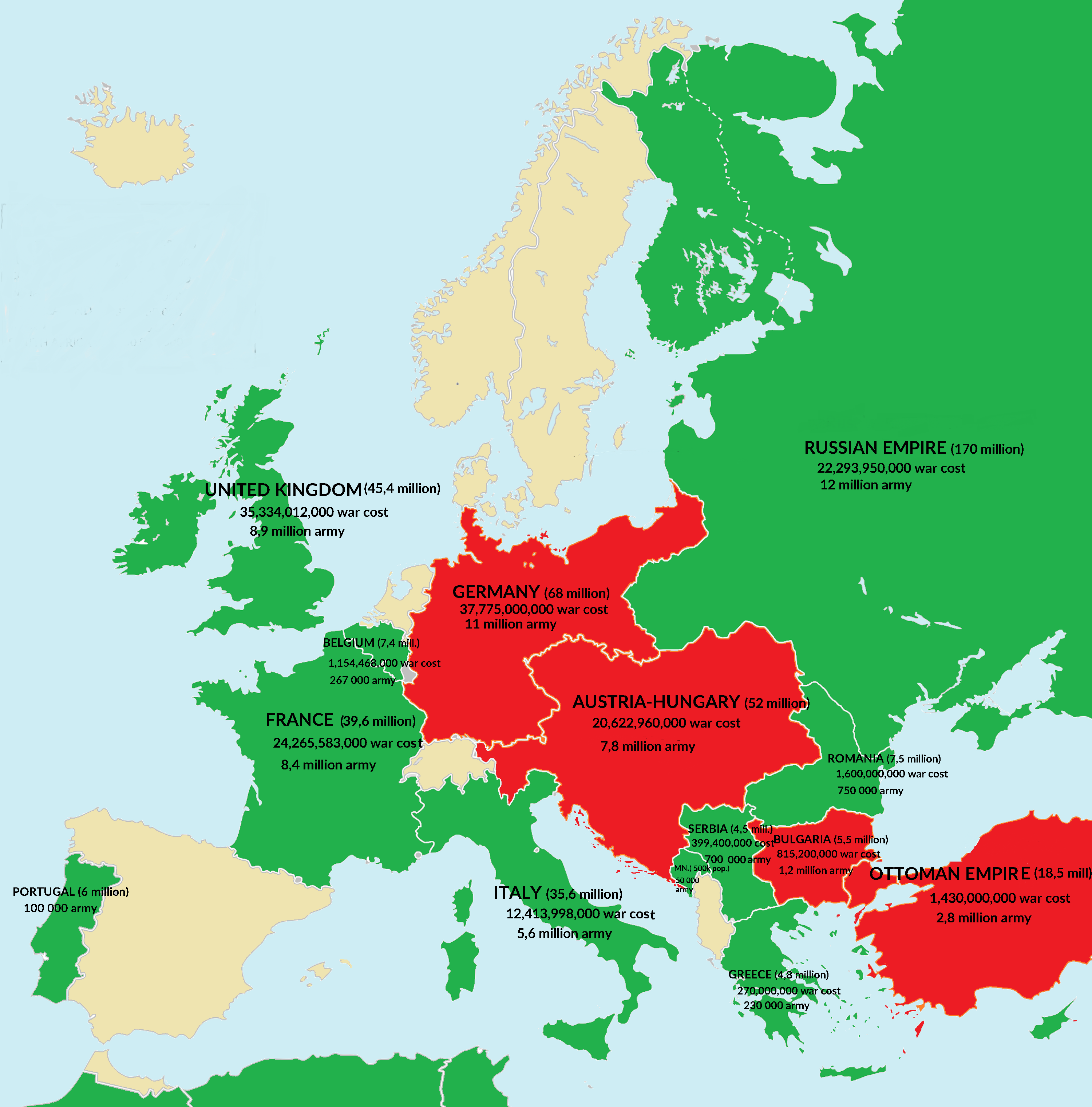 Ww1 Map Europe Usa Map 2018 - vrogue.co