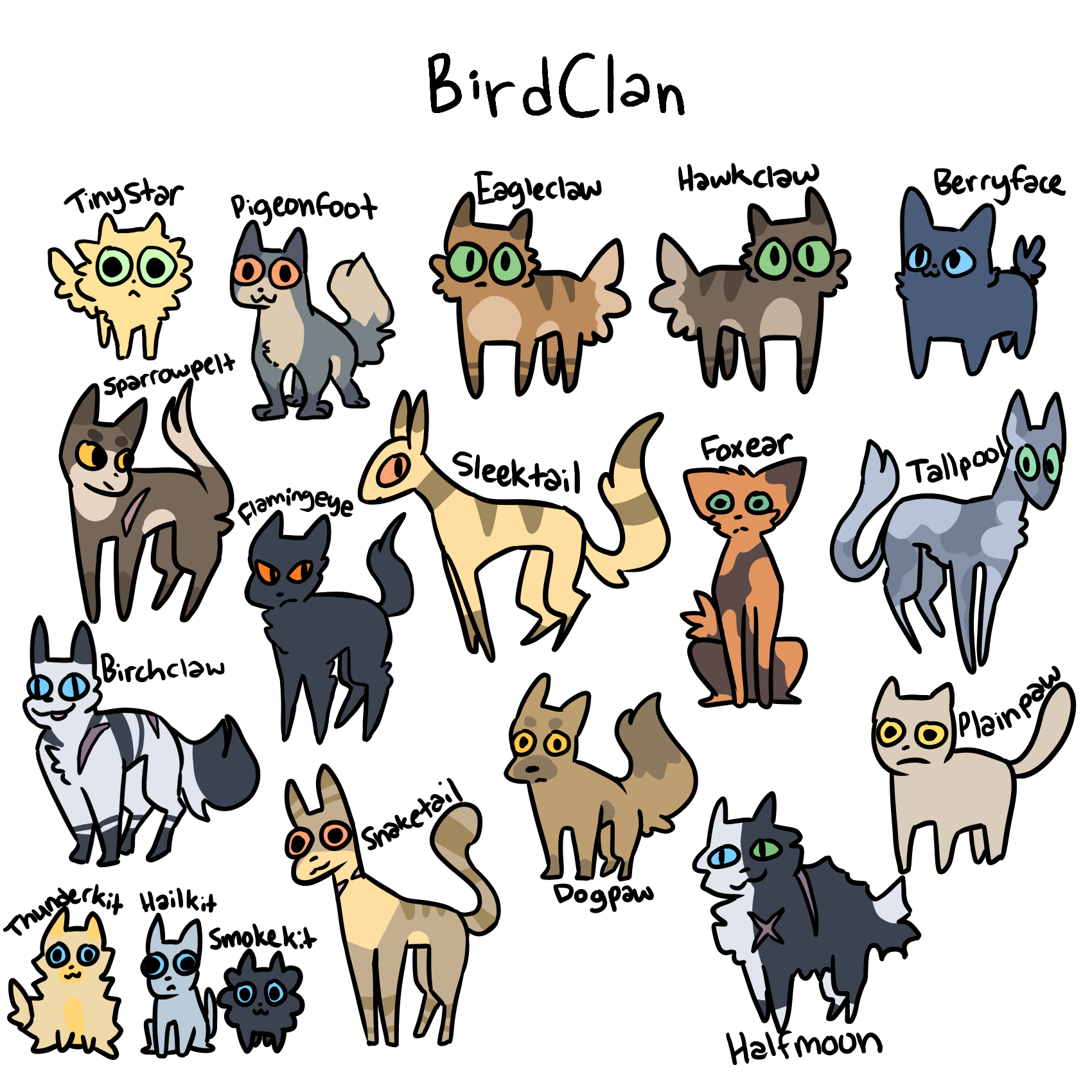 Warrior Cat Kit Drawings