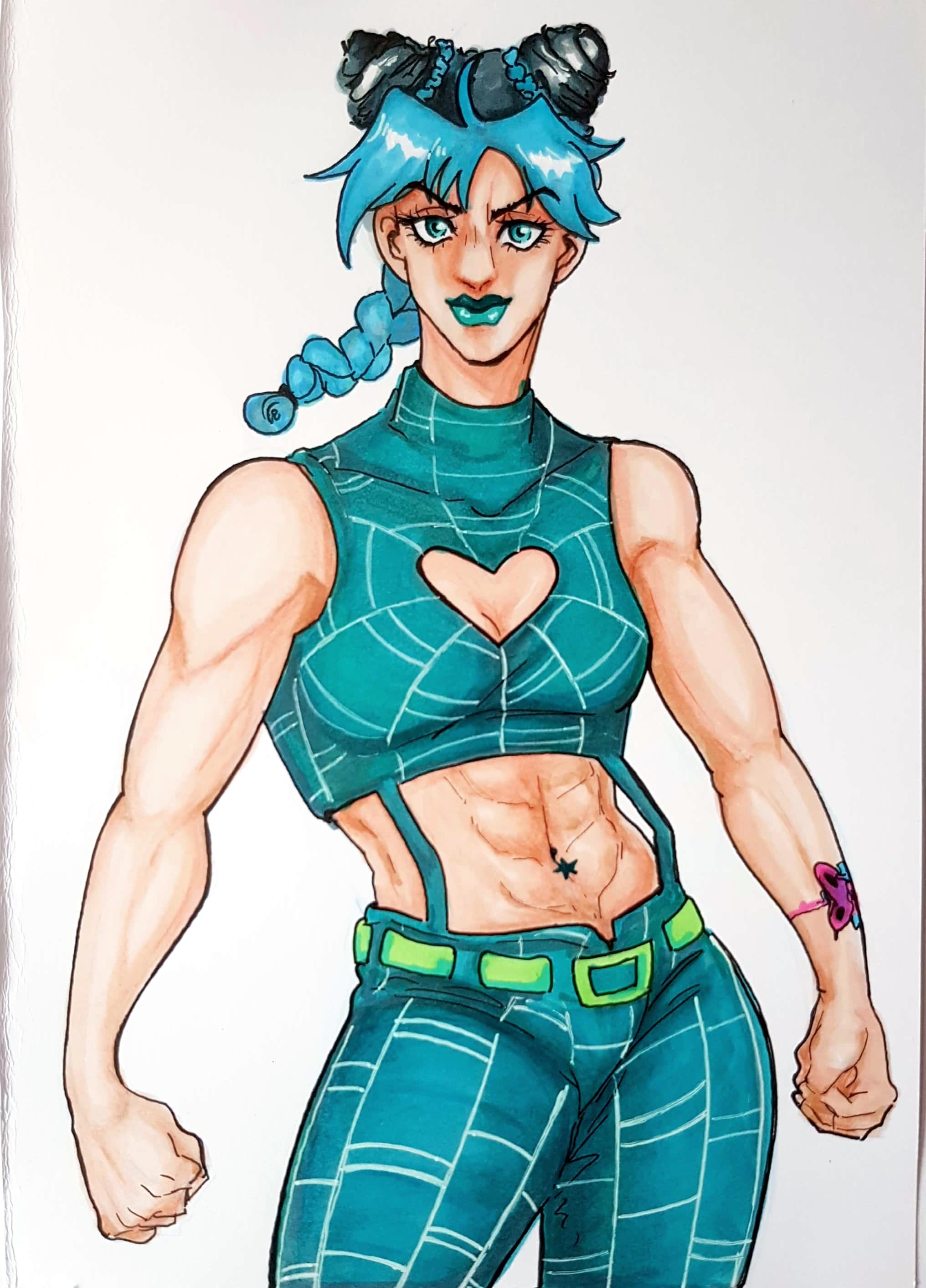 Fanart Jolyne Kujo In Anime Style Stardustcrusaders - vrogue.co