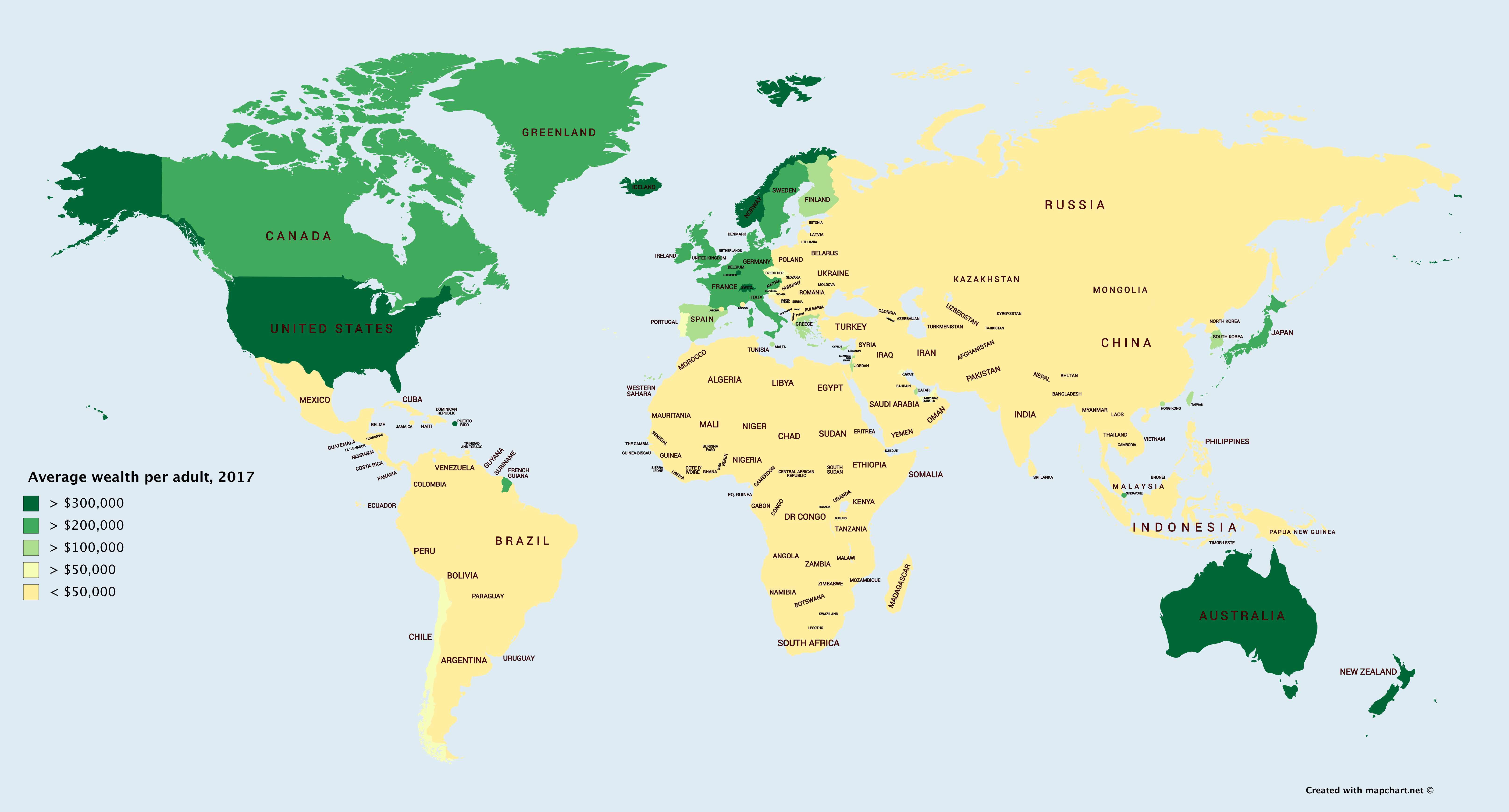 Map Top 10 Countries With The Most Wealth In The Worl - vrogue.co