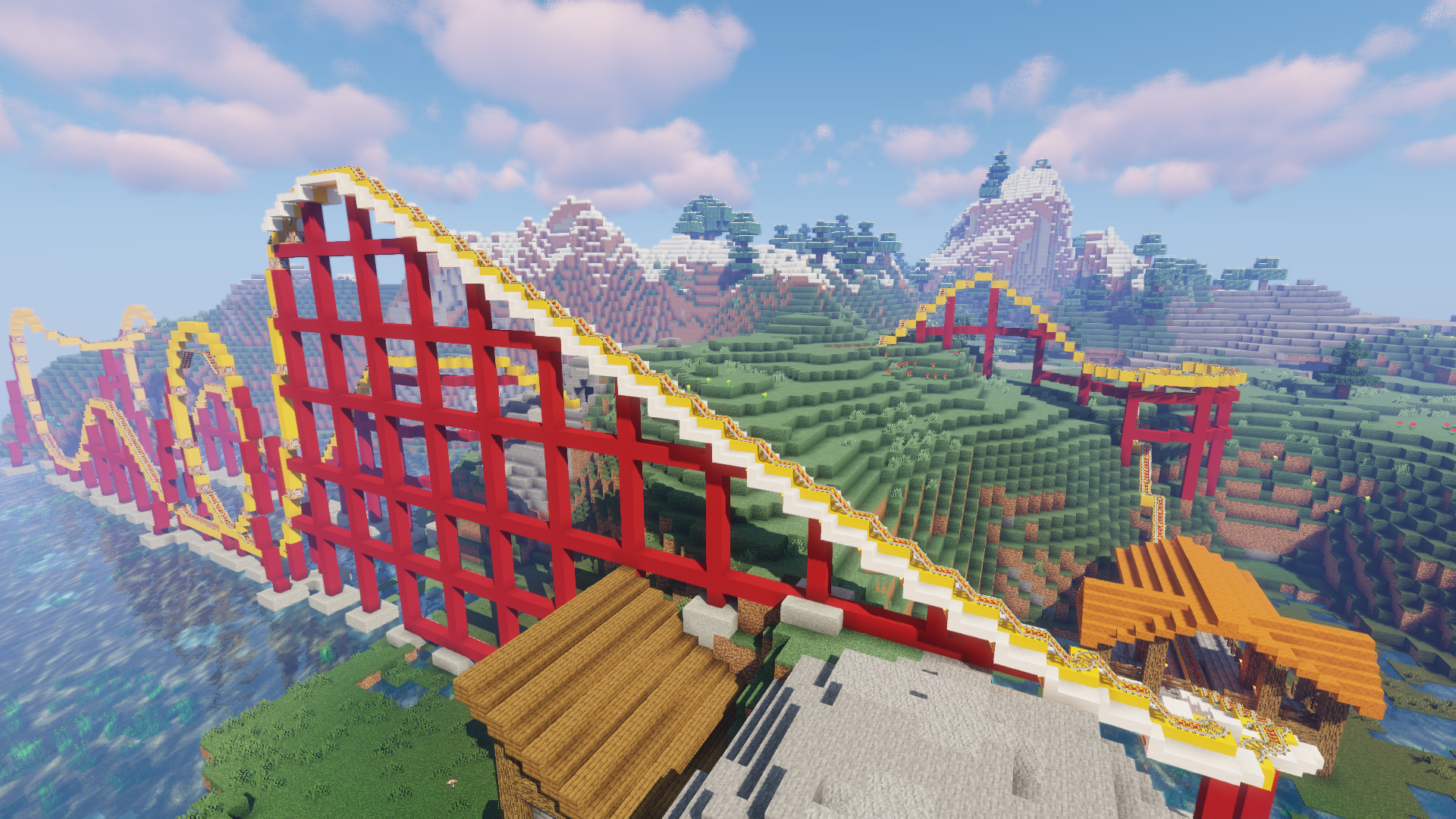 Made a B&M Floorless Coaster In Minecraft : r/rollercoasters