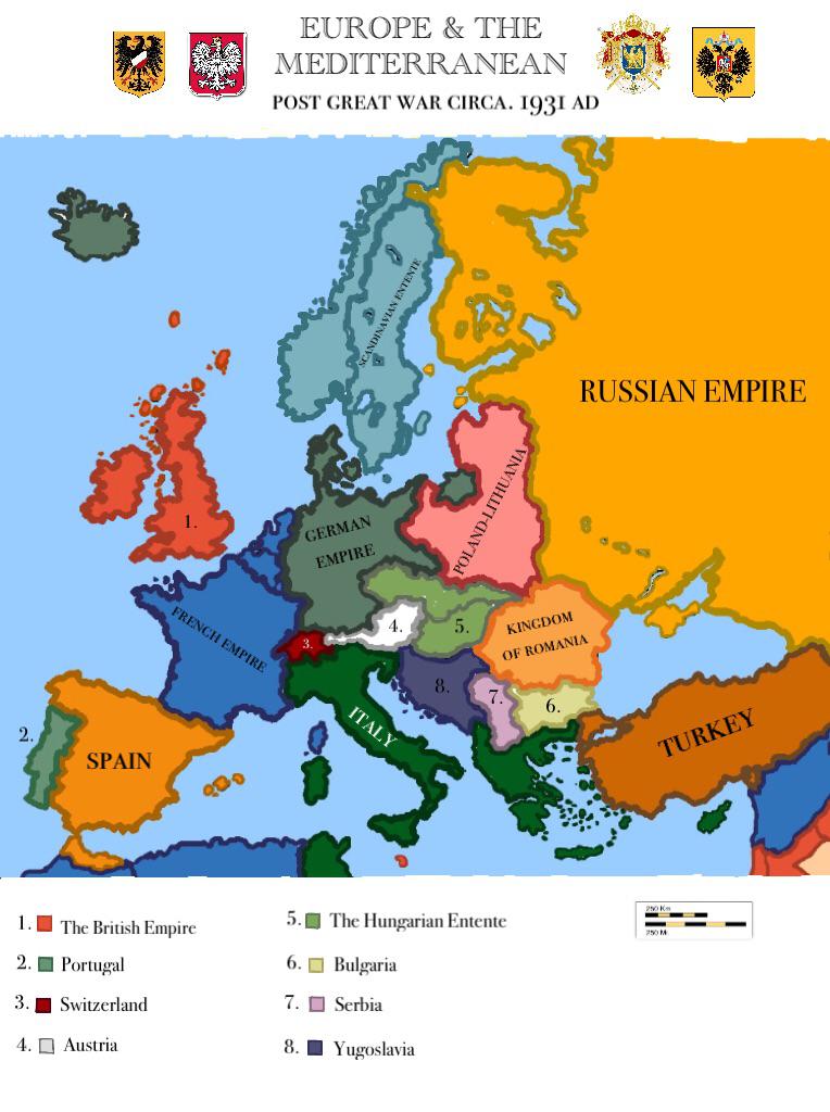 Alternate Map of Imperial Europe in 1931 : r/imaginarymaps