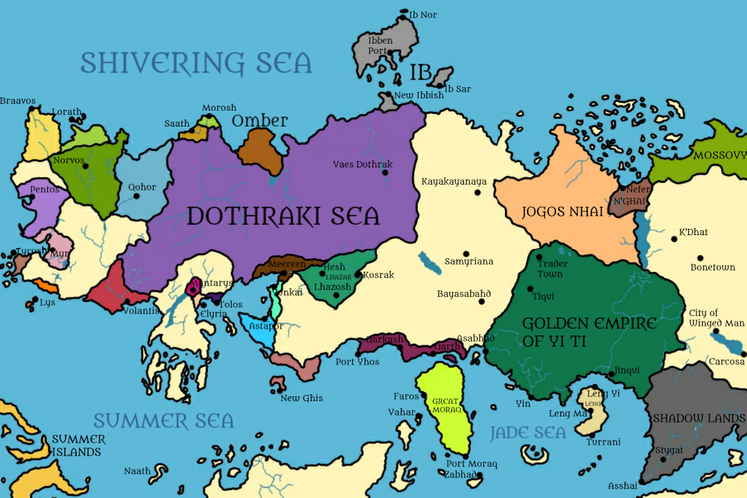 Essos Political Map