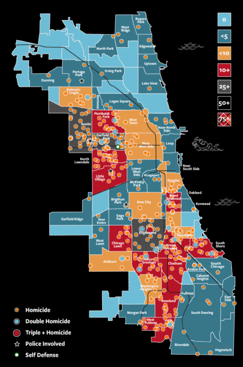 Chicago Murder Map 2021