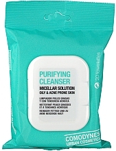 Cleansing Micellar Wipes for Oily & Ance-Prone Skin Comodynes Purifying Cleanser Oily & Acne Prone Skin