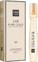 Anti Dark Circles Roller Serum Senana 24k Pure Gold Bright Beads Eye Essence