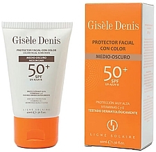 Tinted Facial Sunscreen Gisele Denis Color Facial Sunscreen Spf50+ Medium/Dark