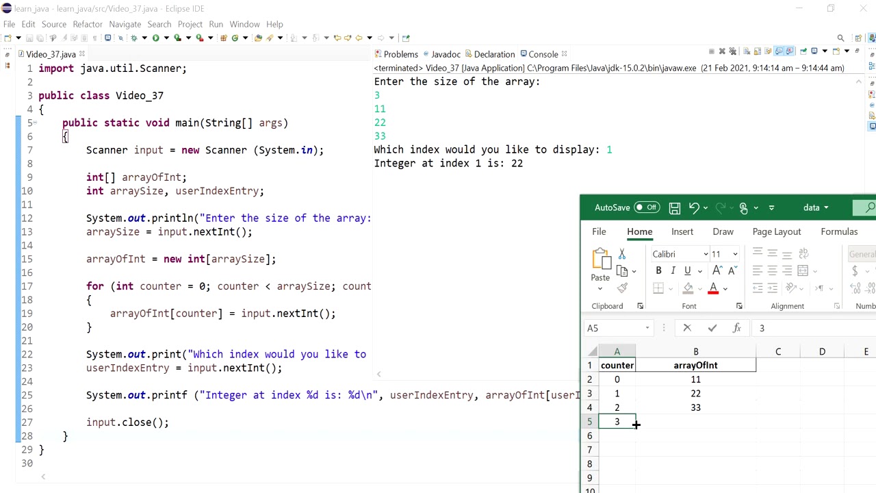 Java 37: Dealing with ArrayIndexOutOfBoundsException in java arrays ...