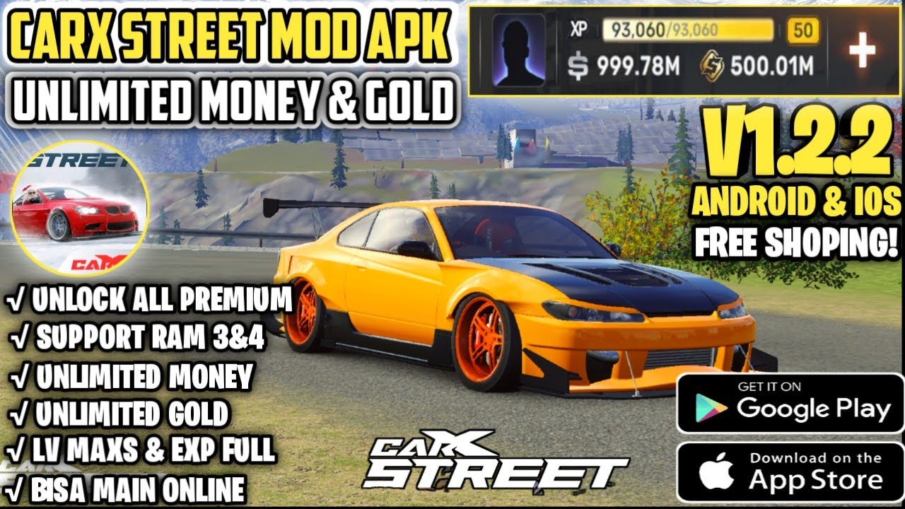 CarX Street Mod Apk Update Versi 1.2.2 Android Ios New || Unlock All ...