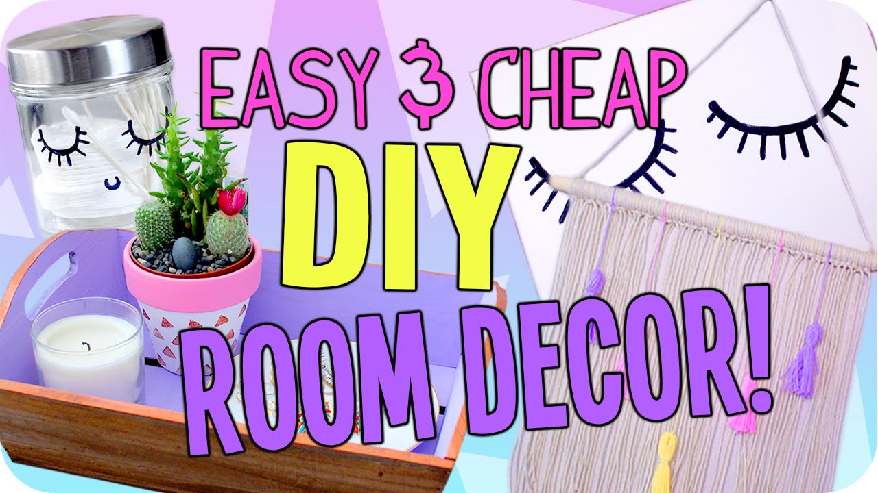  Easy  DIY  Room  Decor  Cheap Cute  YouTube