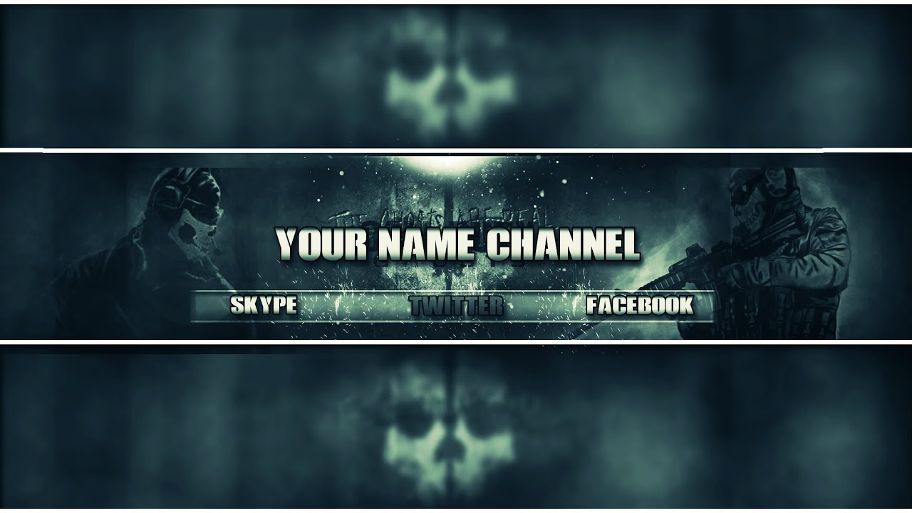 Speed Art #10 ¡¡ Call of Duty: Ghosts One Channel/ Banner Art Template ...