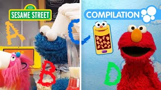 Sesame Street: TWO Episodes! Elmo and Cookie Monster learn the ABCs