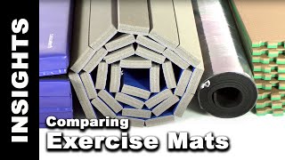 Shop Exercise Mats Now: https://www.greatmats.com/exercise-mats.php

Exercise mats are designed to provide a exercise surface that allows you to train harder and longer without causing unnecessary wear and tear on your body.

Today we’ll compare four common forms of exercise mats - folding panel mats, roll out mats, interlocking mats and plyometric rubber mats, including what exercises they are good for, what they aren’t good for, portability and weight. Specifically, the products we’ll compare are 2 inch thick 5x10 folding gym mats, 1.25 inch thick 5x10 foot Gmats Roll Out Mats, ⅞ inch thick Home Sport and Play Mats and 8 mm thick 4x10 foot Plyometric Rubber Mats.

What are/aren’t they good for?
5x10 Folding Gym Mats are excellent for training that includes tumbling exercises, such as gymnastics, cheerleading stunting, wrestling and martial arts. The mats feature a smooth vinyl surface that is easy to clean up sweat or blood and disinfect. They are also soft enough to protect your body from the pressure of hard floors during exercises such as sit ups, handstand pushups or somersaults. Hook and loop connector strips allow them to stay in place over carpet or connect multiple mats together for a larger exercise surface. 

Folding mats are not designed start and stop running or weight training-style exercises. 

Gmats Roll Out Mats are designed for wrestling and martial arts such as Judo and Jiu Jitsu as well as P90X-style fitness programs. They offer a similar hardness to that of the folding mats and also have a vinyl cover. The surface on this mat, however, has a tatami texture that offers a little more grip than the smooth folding mats. There are also no seams, lessening the risk of injury to fingers and toes. The cross-linked polyethylene foam base grips carpeting well to prevent shifting.

Roll Out Mats should not be used outdoors as the bottom foam is unprotected.

Home Sport and Play Mats are puzzle style interlocking foam exercise mats, intended for home gyms and striking martial arts, such as taekwondo, karate, boxing or kickboxing. The modular nature of these exercise mats allow for more design possibilities. While much thinner than the previously mentioned mats, home sport and play mats are much softer and work well to absorb the impact of jumps. They also are designed prevent scuffing from shoes and boots.

The lightweight nature of Home Sport and Play Mats will allow smaller island installations to shift unless butted against a wall or framed in. 

Plyometric rubber exercise mats are meant for Aerobic Exercises, Plyometric Drills and intense circuit training and can be used for weight training. These are the most durable of the four exercise mats and are guaranteed for 5 years. They are intended for explosive, repetitious exercises where shoes will be worn. Plyometric rubber combines excellent output for power exercises with impact absorption for jumps. The recycled rubber material also provides the best grip of the four when used in combination with athletic shoes, making changing directions easy.
#GreatFitnessFloor