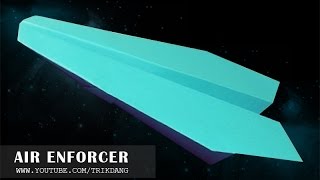 100 FEET PAPER AIRPLANE: Let's Make A Paper Plane That Flies | Air Enforcer