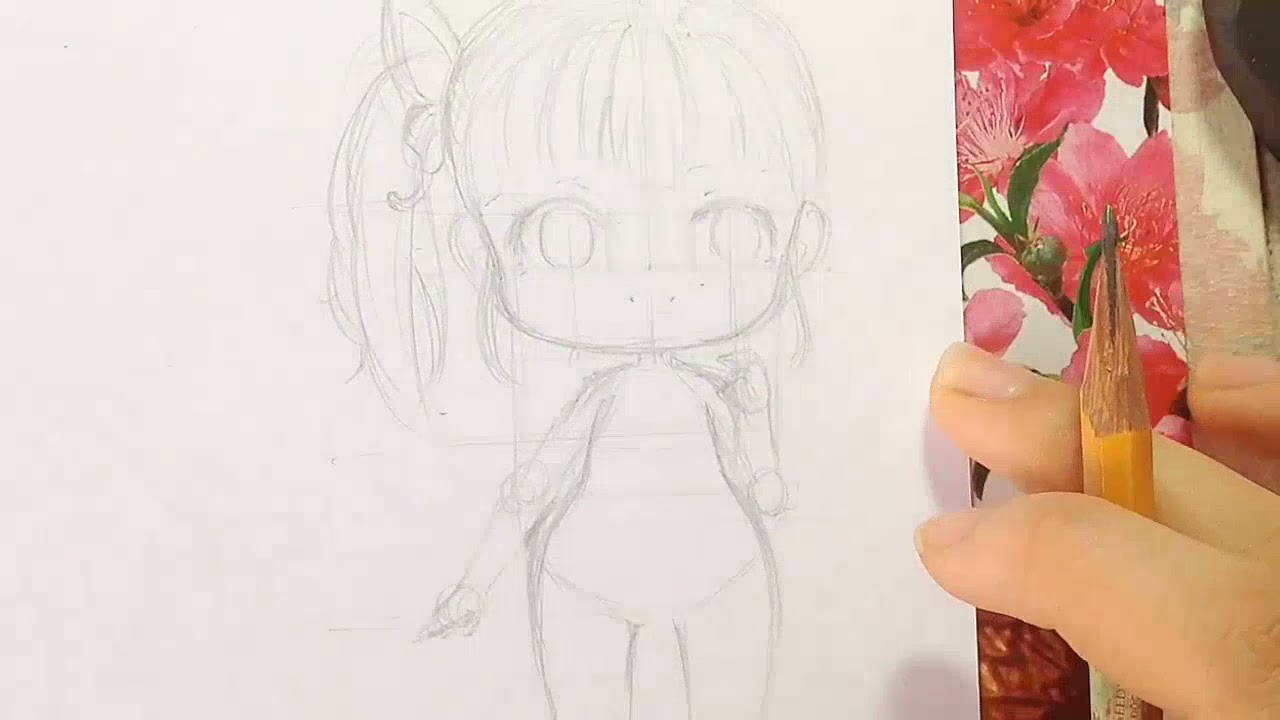 How to draw Kanao chibi step by step (Kimestu no Yaiba) - YouTube