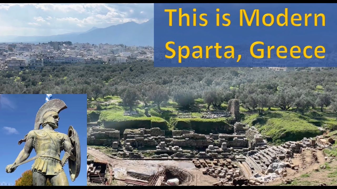 🇬🇷 Modern SPARTA today. Town, Leonidas, Mystras, Greece. - YouTube