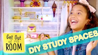 4 Amazing DIY Study Space Ideas For Your Room!   | Get Out Of My Room | Universal Kids