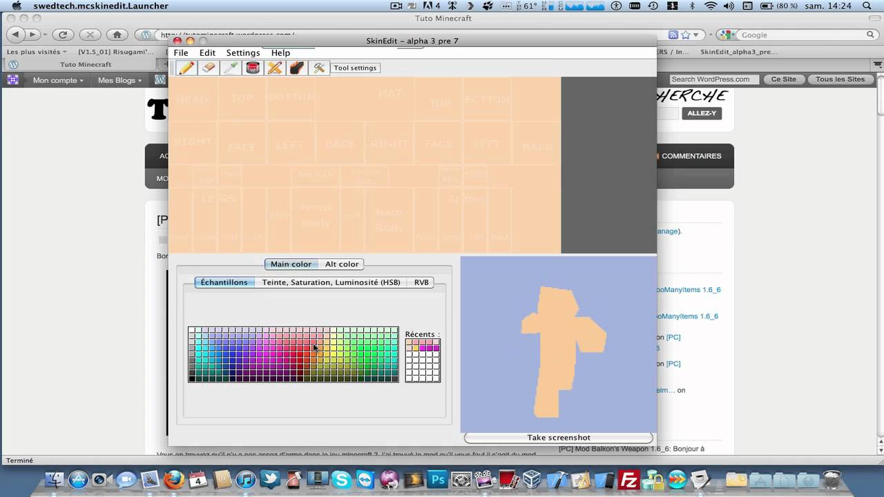 Créer un skin minecraft - YouTube