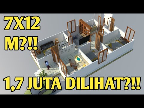  DENAH  RUMAH  7X12 3  KAMAR  TIDUR  YouTube