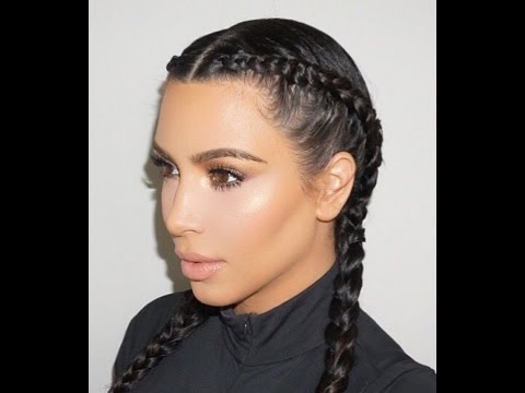 Braided Hairstyles Kim Kardashian