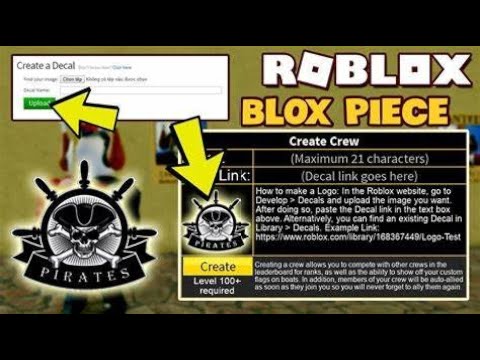 How to make a CREW and a CREW PICTURE in Blox Fruits (ROBLOX) - YouTube