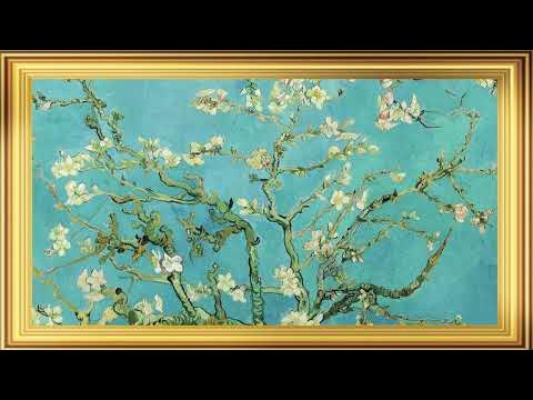 Art Screensaver for TV - Almond Blossoms - Vincent Van Gogh with frame ...