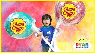 World's Largest Giant Chupa Chups Lollipops Magic Transform Candy! Kids Pretend Playtime Family Fun