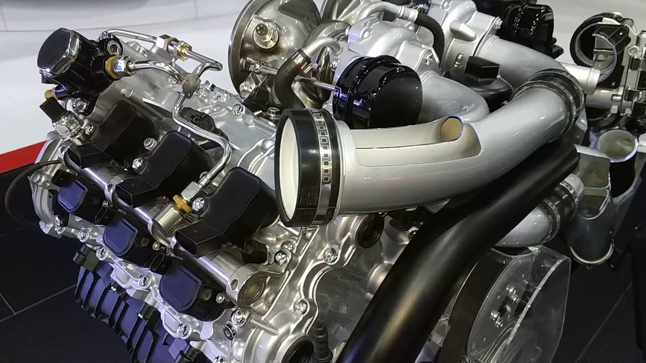 Audi V6 2.9 TFSI engine model - YouTube