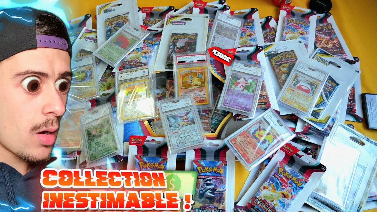 Sa COLLECTION Pokémon est IMPRESSIONNANTE (+ ouverture 80 booster) 👀 ...