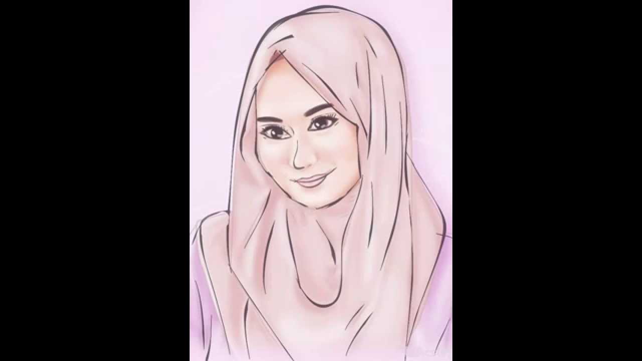 SKETSA KARTUN MUSLIMAH YouTube