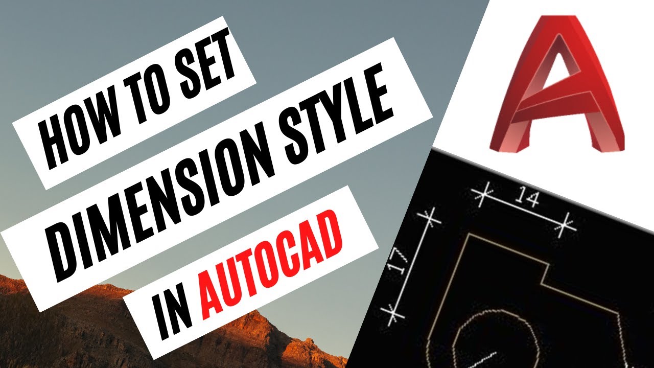 How to set dimension style in AutoCAD - YouTube